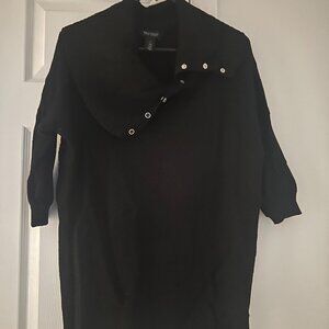 White House/Black Market Black Sweater w/ 3/4 length sleeves